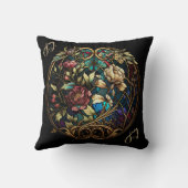 ステンドグラスフローラ驚き クッション (裏面)