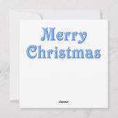 ステンドグラスブルークリスマスカード シーズンカード (裏面)