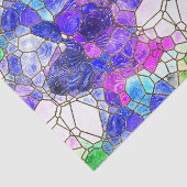 ステンドグラスブルーパープルグリーンデコップページ 薄葉紙 (詳細)