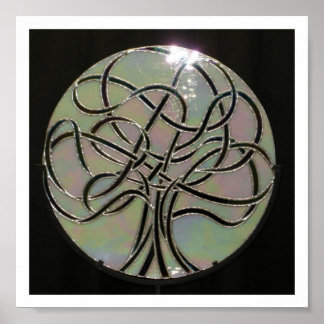 ステンドグラスプリント(リフト灯) ポスター