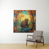 ステンドグラスベアータペストリー タペストリー (インサイチュ)