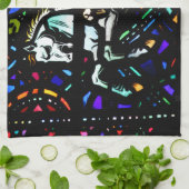 ステンドグラスペガソス キッチンタオル (折り畳み)