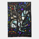 ステンドグラスペガソス キッチンタオル (縦)