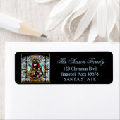 ステンドグラスホリデイ住所 シール (インサイチュ)