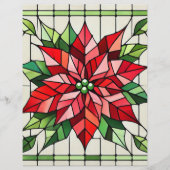 ステンドグラスポインセチアフェスティバルスクラップブック紙 (正面)