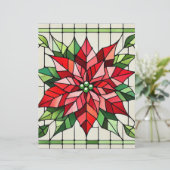 ステンドグラスポインセチアフェスティバルスクラップブック紙 (スタンド正面)