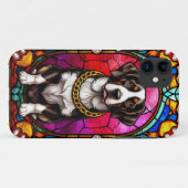 ステンドグラスポートレートの美しい犬 Case-Mate iPhoneケース (裏面(横))