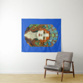 ステンドグラスポートレートの美女スタイル タペストリー (インサイチュ(横))