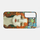 ステンドグラスポートレートの美女スタイル SAMSUNG GALAXYケース (裏面横)