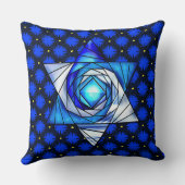 ステンドグラスマはっきりしたゲン・ダビデ クッション (裏面)