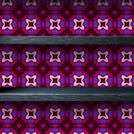 ステンドグラスマゼンタアラベスク小プリント 壁紙