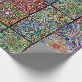 ステンドグラスマンダララッピング紙 ラッピングペーパー (角)