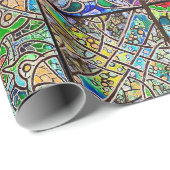 ステンドグラスマンダララッピング紙 ラッピングペーパー (ロールコーナー)