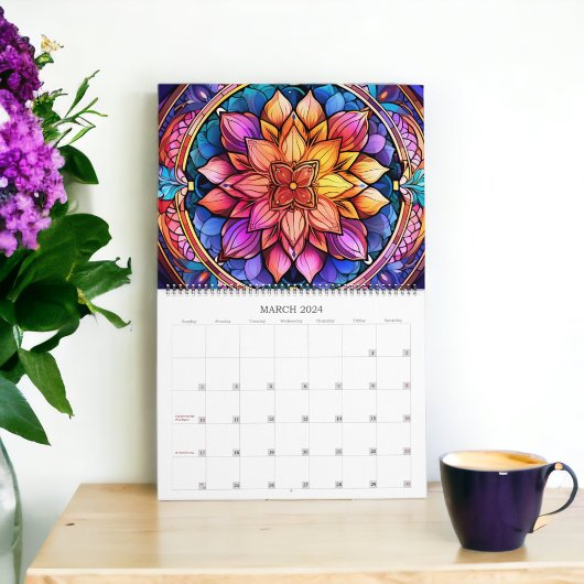 ステンドグラスマンデラ カレンダー