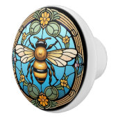 ステンドグラスミツバチ セラミックノブ (右)