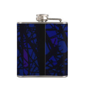 ステンドグラスムーン抽象芸術 フラスク (裏面)