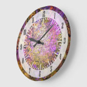 ステンドグラスモザイク ラージ壁時計 (傾斜)