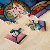 ステンドグラスユリ ジグソーパズル (側面)