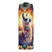 ステンドグラスラマ山景色 タンブラー (正面)