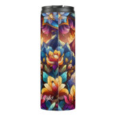 ステンドグラスラマ山景色 タンブラー (裏面)