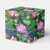 ステンドグラスロータスギフトボックス フェイバーボックス (裏面サイド)