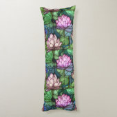 ステンドグラスロータス抱き枕 ボディピロー (裏面 (縦))