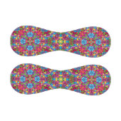 ステンドグラスヴィンテージパープル万華鏡のように千変万化するパターン 野球ボール (パネル)