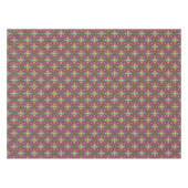 ステンドグラスヴィンテージ紫万華鏡のように千変万化するパターン テーブルクロス (正面(横))