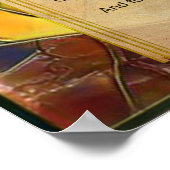 ステンドグラス主の祈りの言葉 ポスター (角)