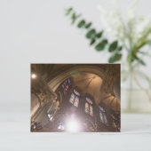 ステンドグラス付きノートルダムインテリア ポストカード (スタンド正面)