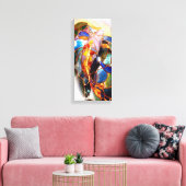 ステンドグラス伝統的コイフィッシュアートキャンバス キャンバスプリント (インサイチュ (リビング))