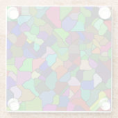 ステンドグラス傾斜タイルガラスコースター ガラスコースター (裏面)