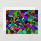 ステンドグラス傾斜タイル葉書 ポストカード (正面/裏面)