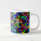 ステンドグラス傾斜タイル20ozマグカップ ジャンボコーヒーマグカップ (右)