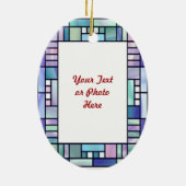 ステンドグラス写真フレーム セラミックオーナメント (裏面)