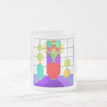 ステンドグラス写真窓曇りマグカップ