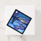 ステンドグラス冬の風景 フェイバータグ (インサイチュ)