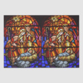 ステンドグラス出生クリスマスデカかわいらしップ 薄葉紙 (正面)