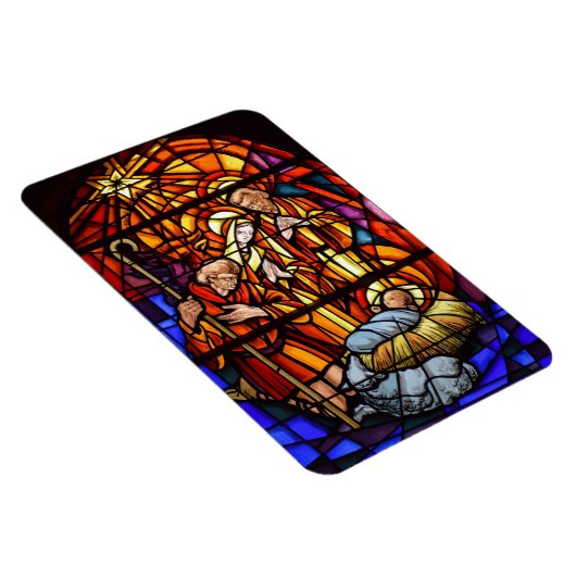 ステンドグラス出生クリスマスマグネット マグネット (右側)