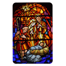 ステンドグラス出生クリスマスマグネット マグネット