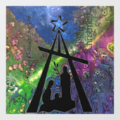 ステンドグラス出生シーンウィンドウが固着 ウィンドウサイン (シート)