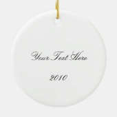 ステンドグラス出生シーンクリスマスオーナメント セラミックオーナメント (裏面)