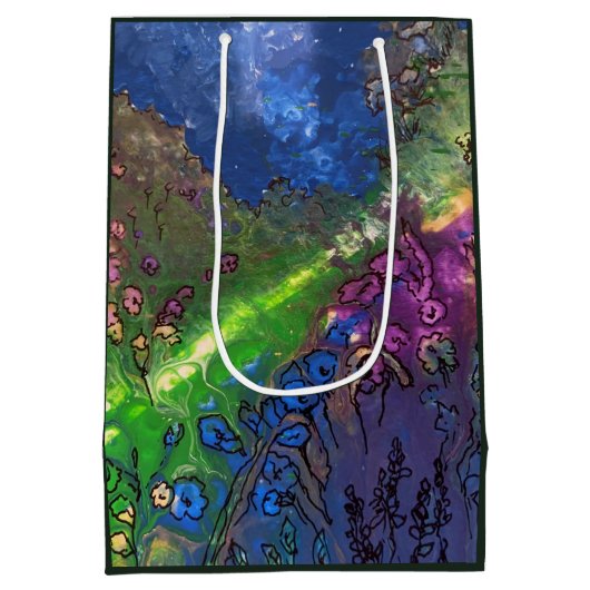 ステンドグラス出生シーン抱き枕 ミディアムペーパーバッグ (裏面)