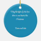 ステンドグラス出生シーン セラミックオーナメント (裏面)