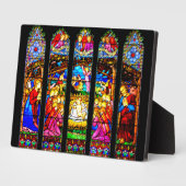 ステンドグラス出生シーン フォトプラーク (側面)