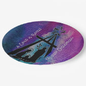 ステンドグラス出生紙プレート ペーパープレート (アングル)