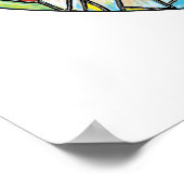 ステンドグラス出生絵画ズ ポスター (角)