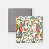 ステンドグラス出生絵画ズ マグネット (正面/裏面)