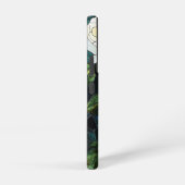 ステンドグラス効果サムスンケース、白バラ SAMSUNG GALAXYケース (右側面)