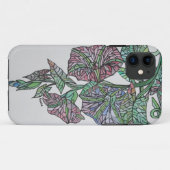 ステンドグラス効果モーニンググローリー9月誕生 Case-Mate iPhoneケース (裏面(横))